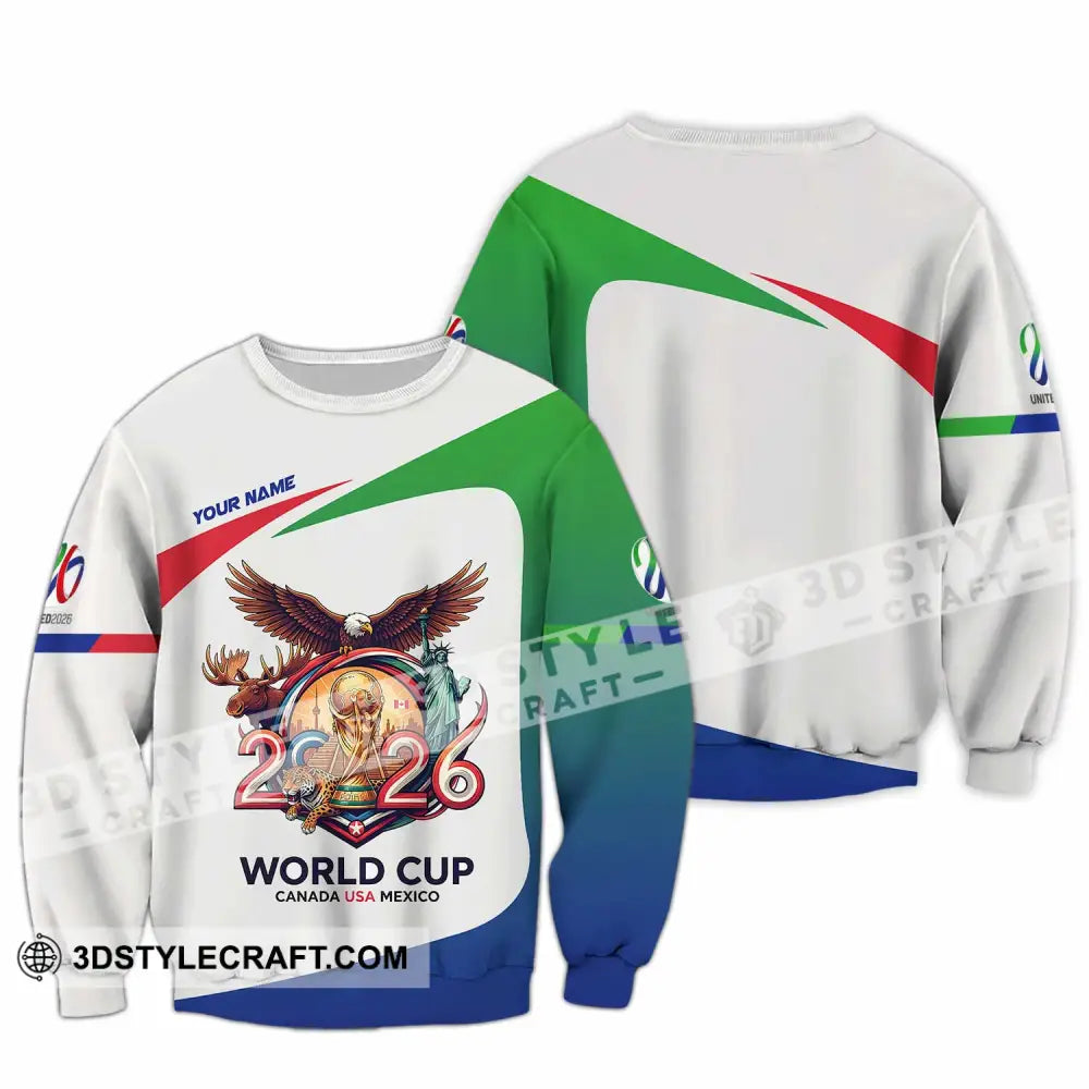 Unisex Shirt - Custom Fifa World Cup 2026 3D Shirt Long Sleeve / S T-shirt