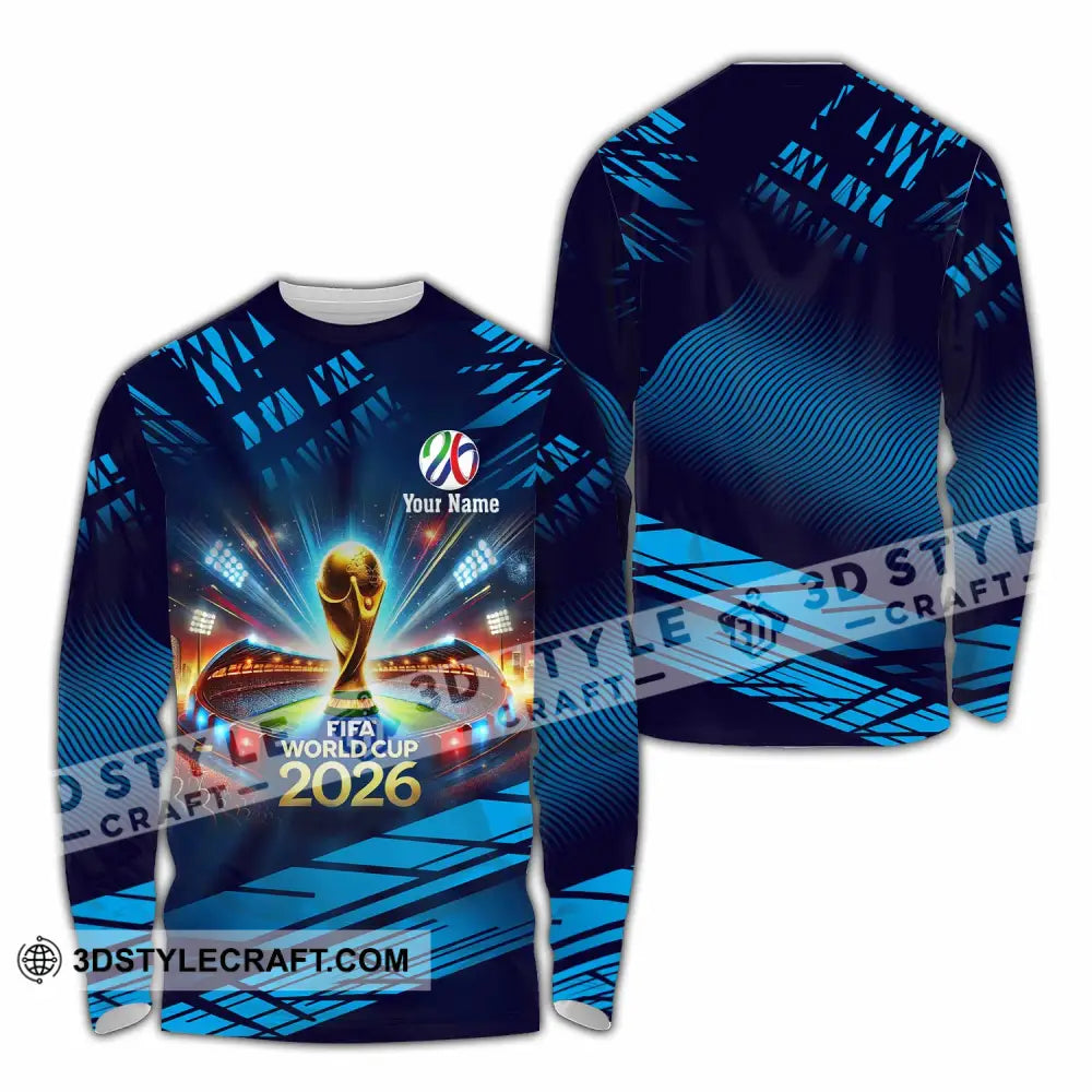 Unisex Shirt - Custom Fifa World Cup 2026 3D Shirt Long Sleeve Shirt / S T-shirt