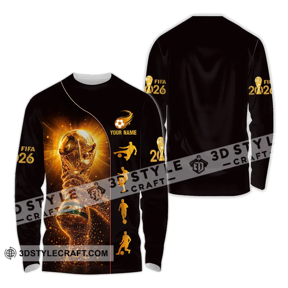 Unisex Shirt - Custom Fifa World Cup 2026 3D Shirt Long Sleeve Shirt / S T-shirt