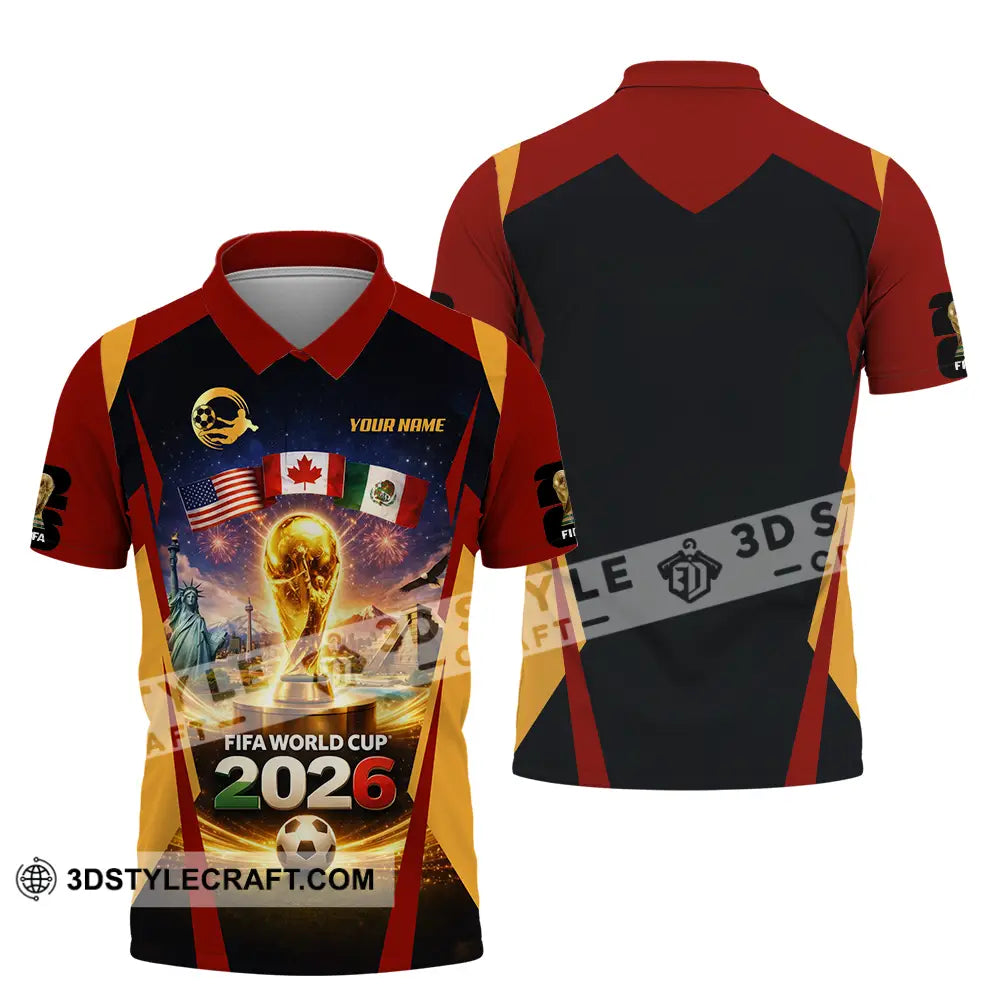 Unisex Shirt - Custom Fifa World Cup 2026 3D Shirt Polo Shirt / S T-shirt
