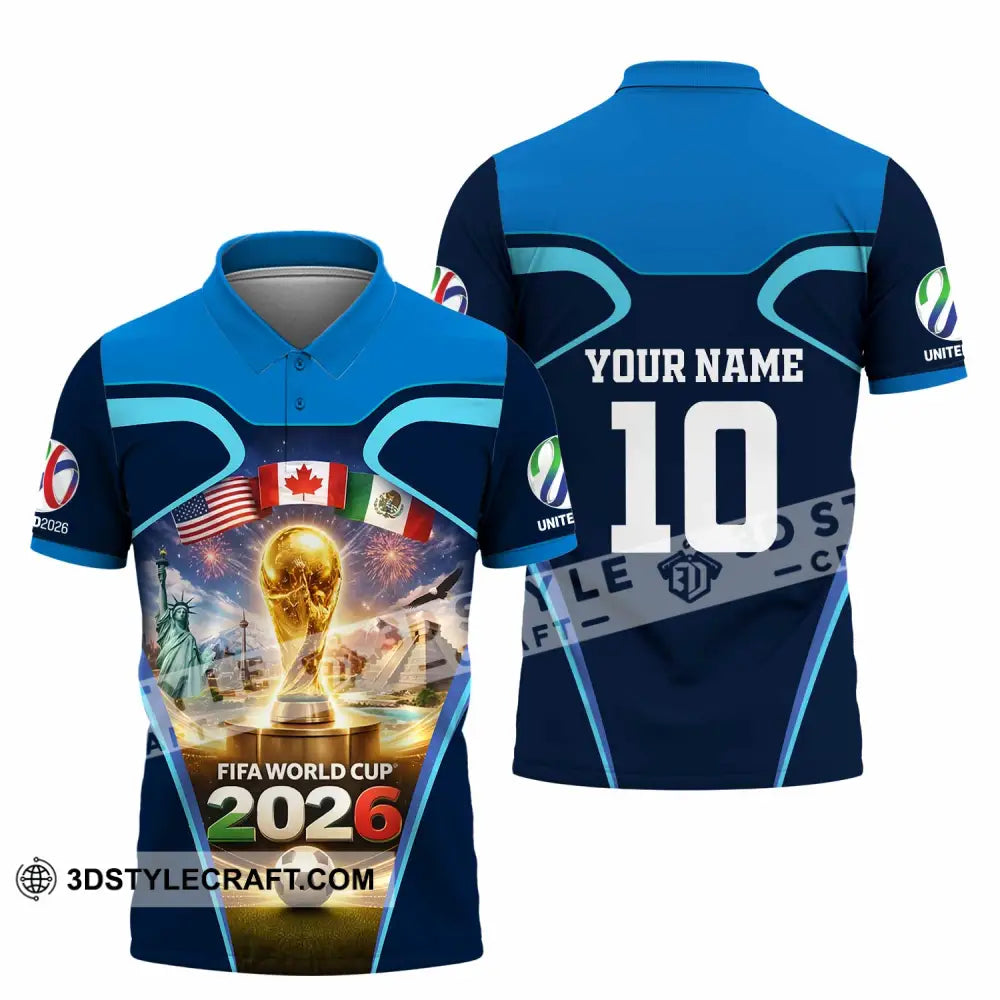 Unisex Shirt - Custom Fifa World Cup 2026 3D Shirt Polo Shirt / S T-shirt