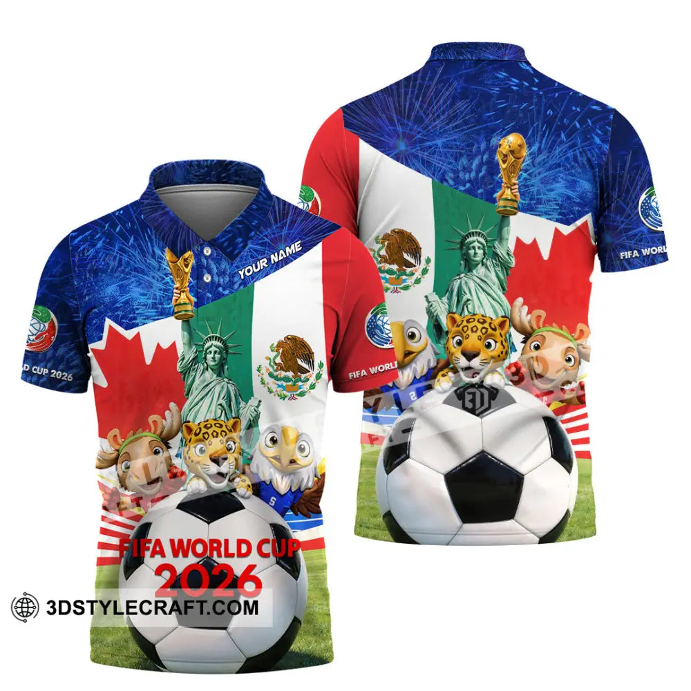 Unisex Shirt - Custom FIFA World Cup 2026 3D Shirt Polo Shirt / S T-shirt