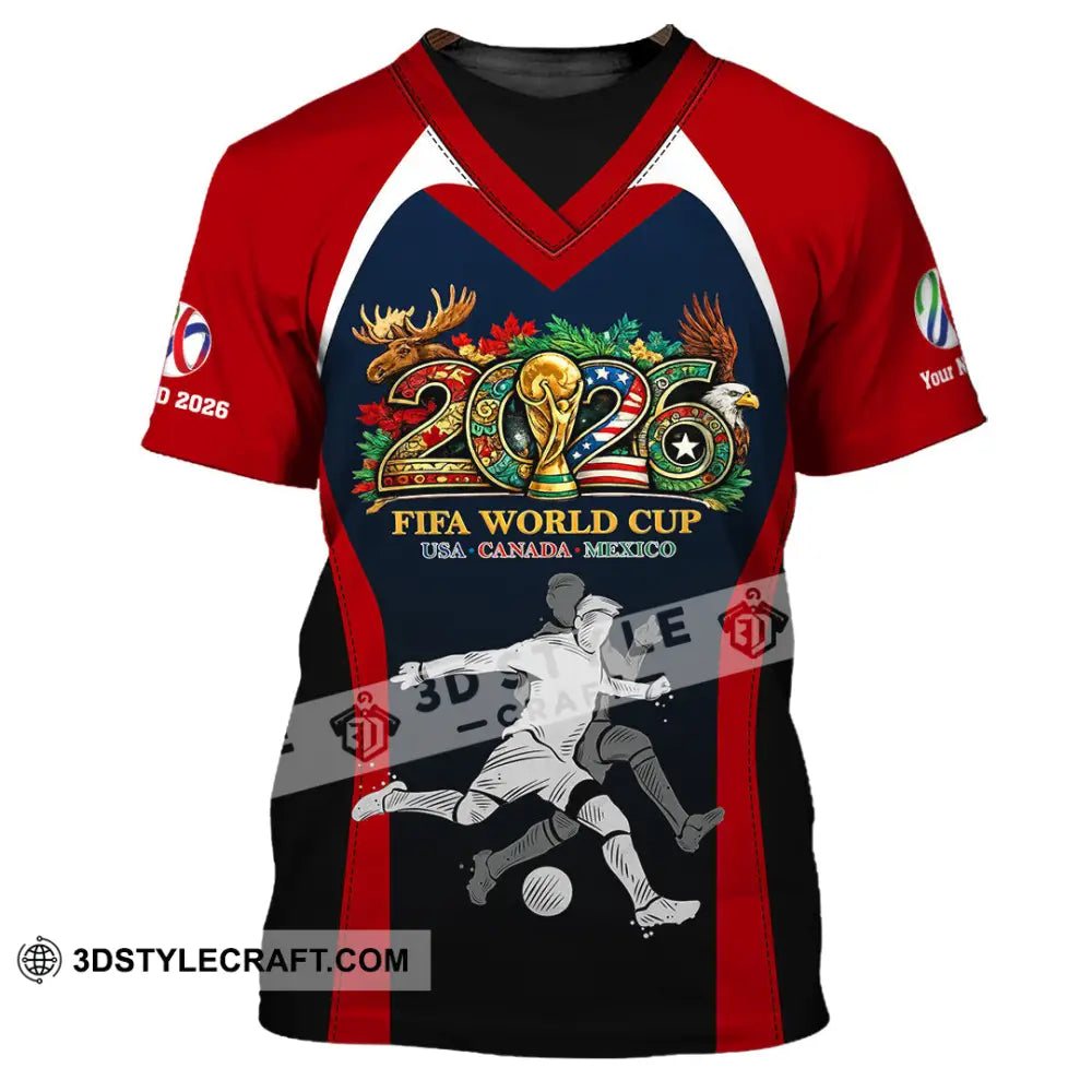 Unisex Shirt - Custom Fifa World Cup 2026 3D Shirt - T-Shirt / S - T-shirt
