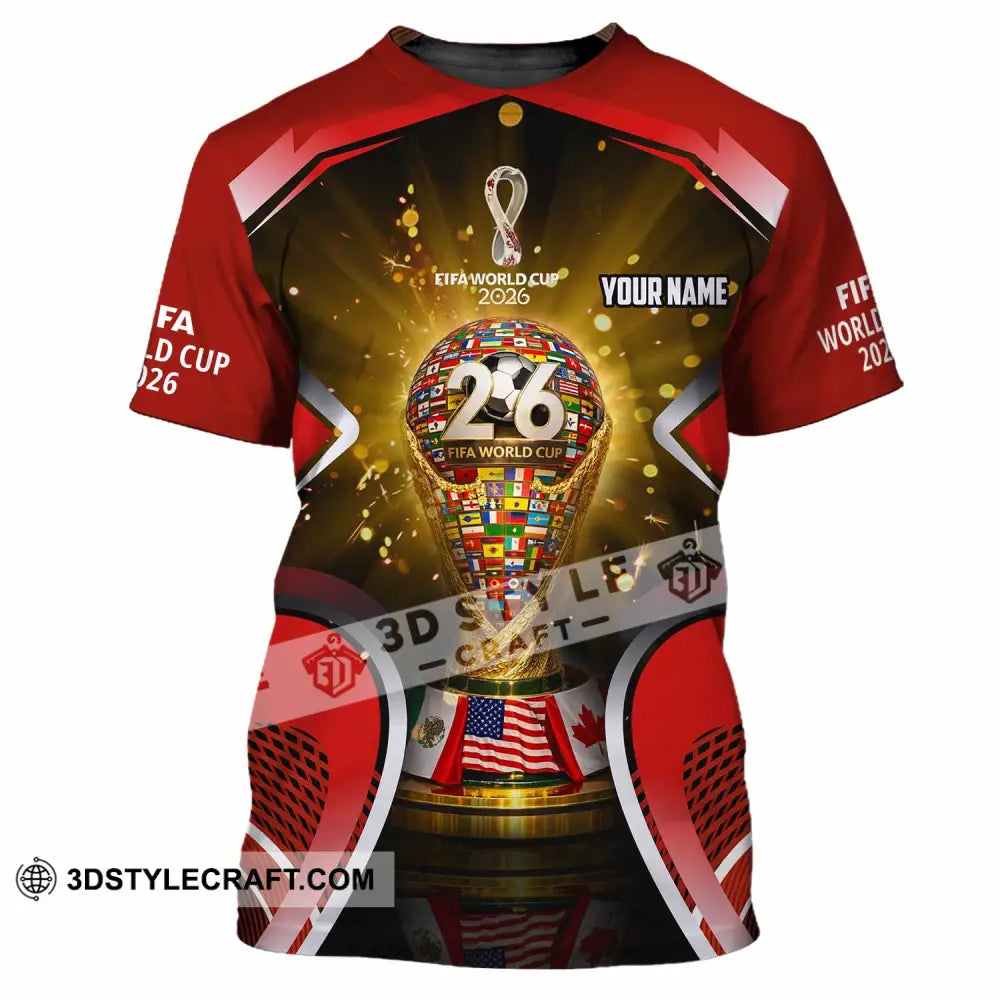 Unisex Shirt - Custom Fifa World Cup 2026 3D Shirt - T-Shirt / S - T-shirt