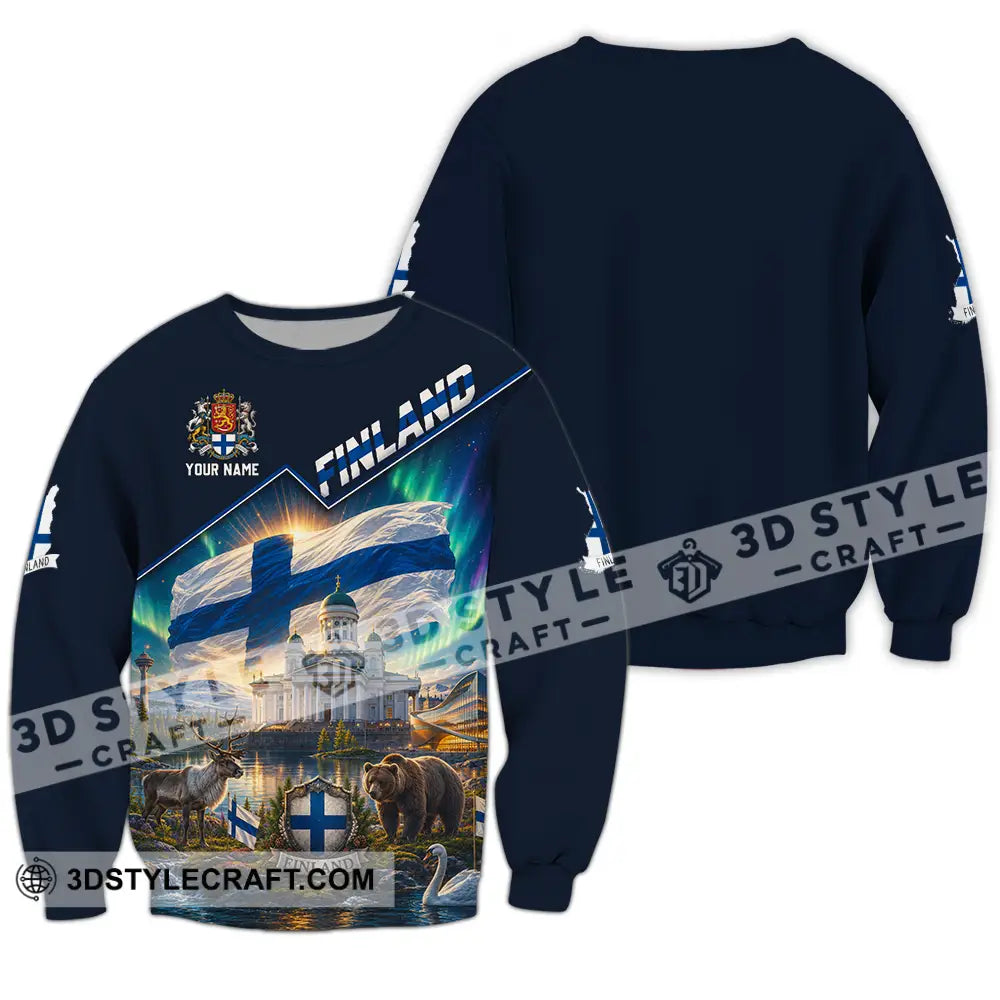 Unisex Shirt - Custom Finland Shirt - Long Sleeve / S - T-shirt