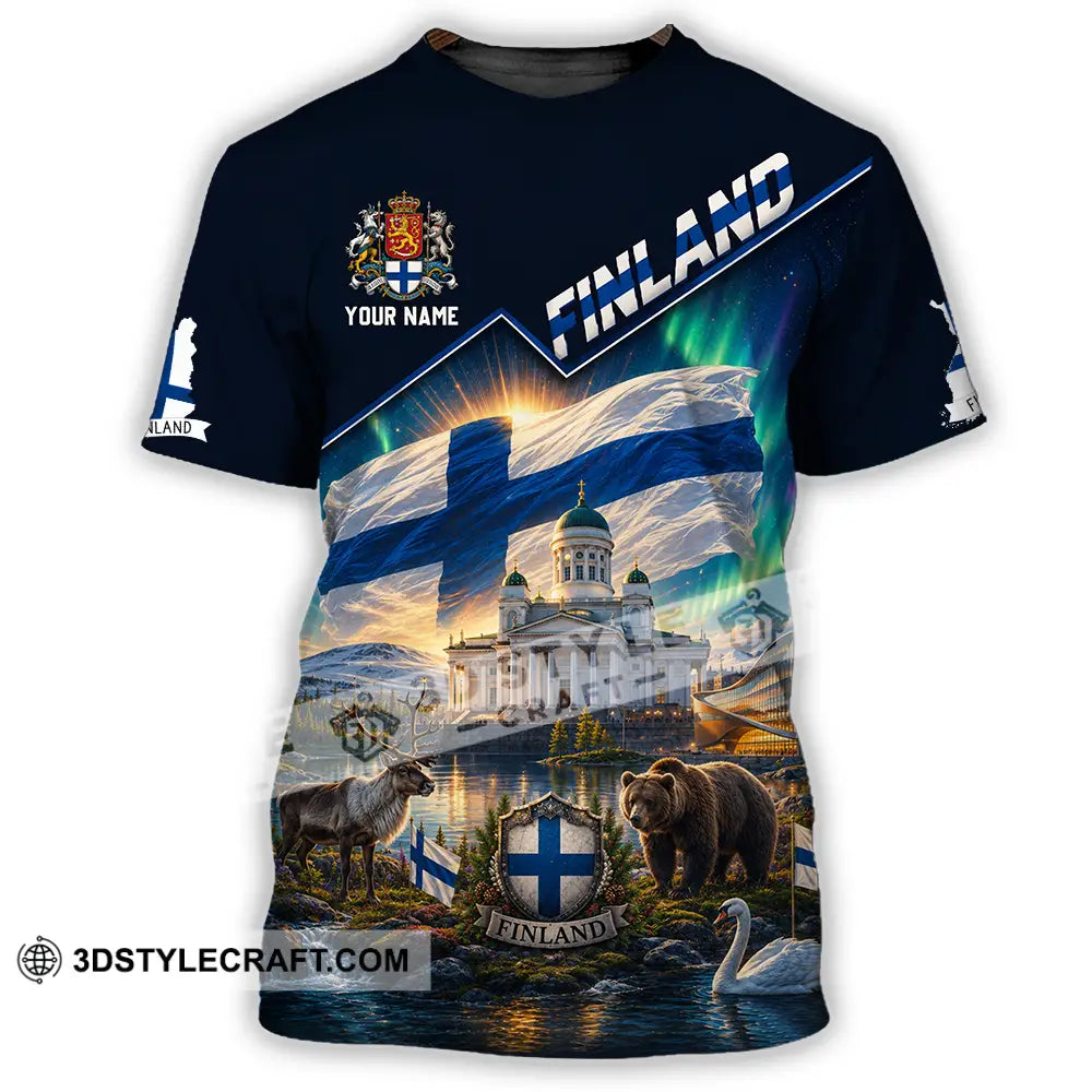 Unisex Shirt - Custom Finland Shirt - T-Shirt / S - T-shirt