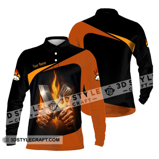 Unisex Shirt - Custom Fire Master Chef Shirt style option 3