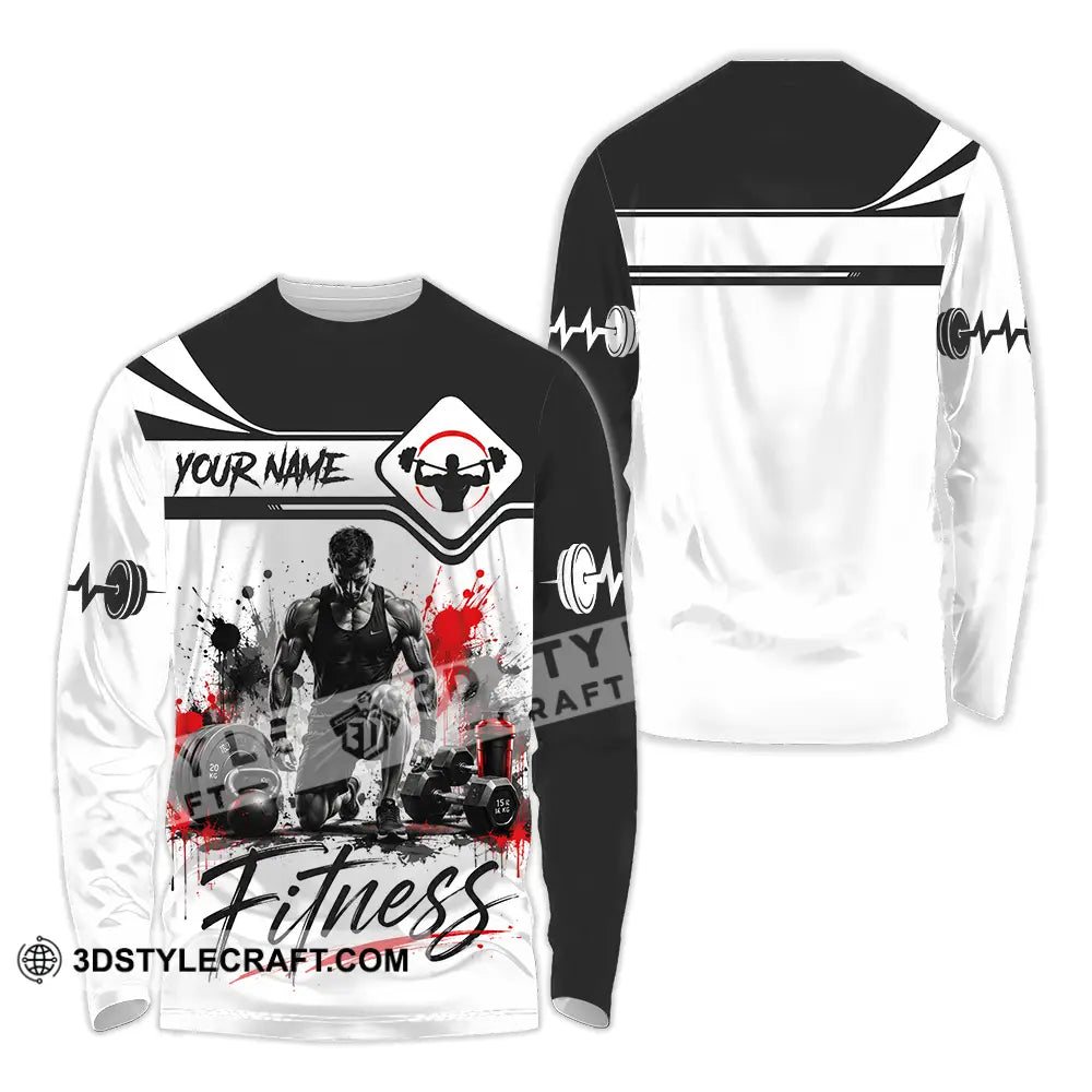 Unisex Shirt - Custom Fitness Shirt - Long Sleeve Shirt / S - T-shirt