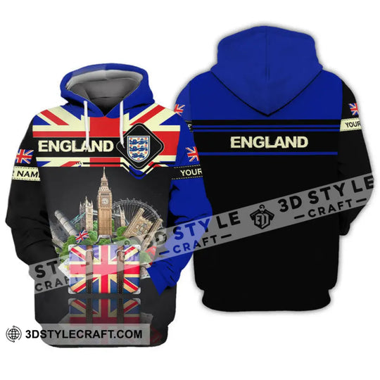 Unisex Shirt - Custom Football Name T-Shirt, England Tourist Destinations Shirt style option 4