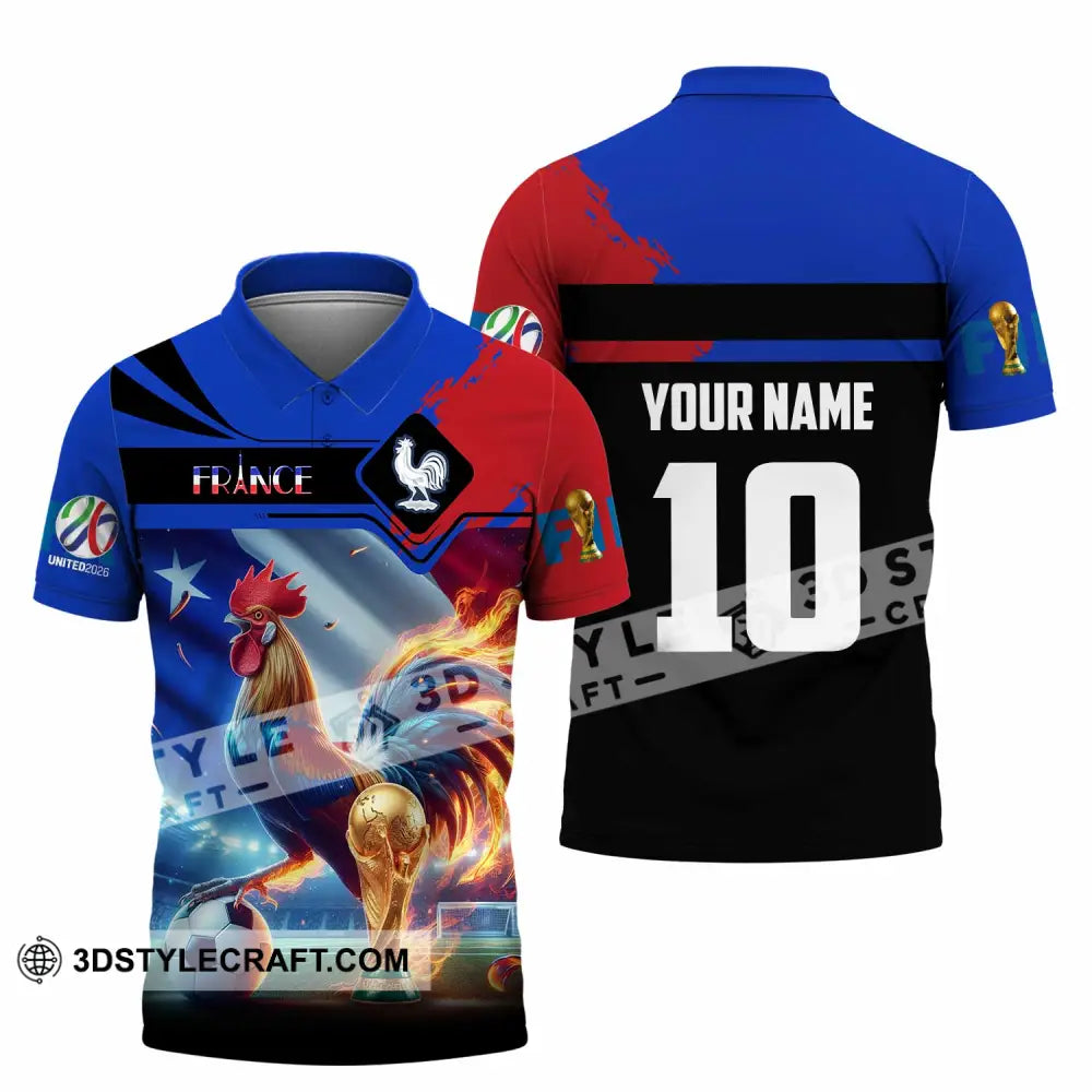 Unisex Shirt - Custom France 3D Shirt Polo Shirt / S T-shirt