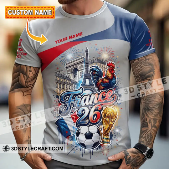 Unisex Shirt - Custom France 3D Shirt style option 2