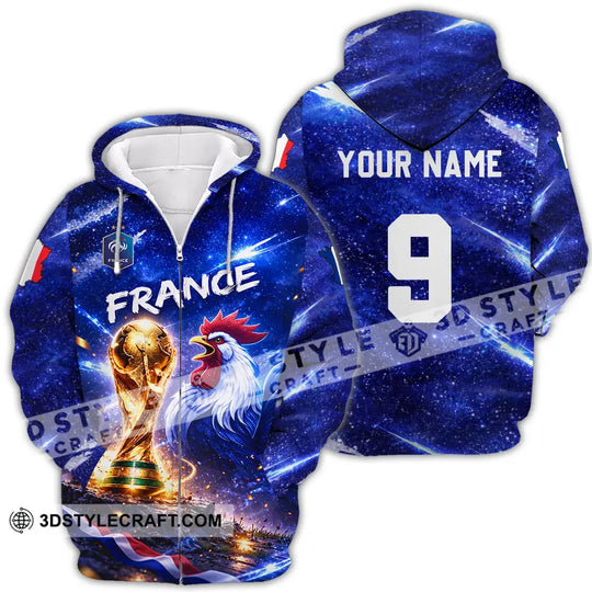 Unisex Shirt - Custom France 3D Shirt style option 4