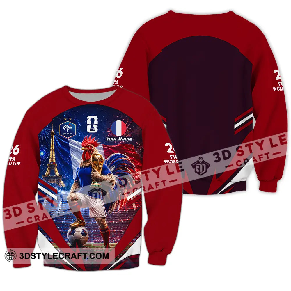 Unisex Shirt - Custom France World Cup 2026 Shirt - Long Sleeve / S - T-shirt