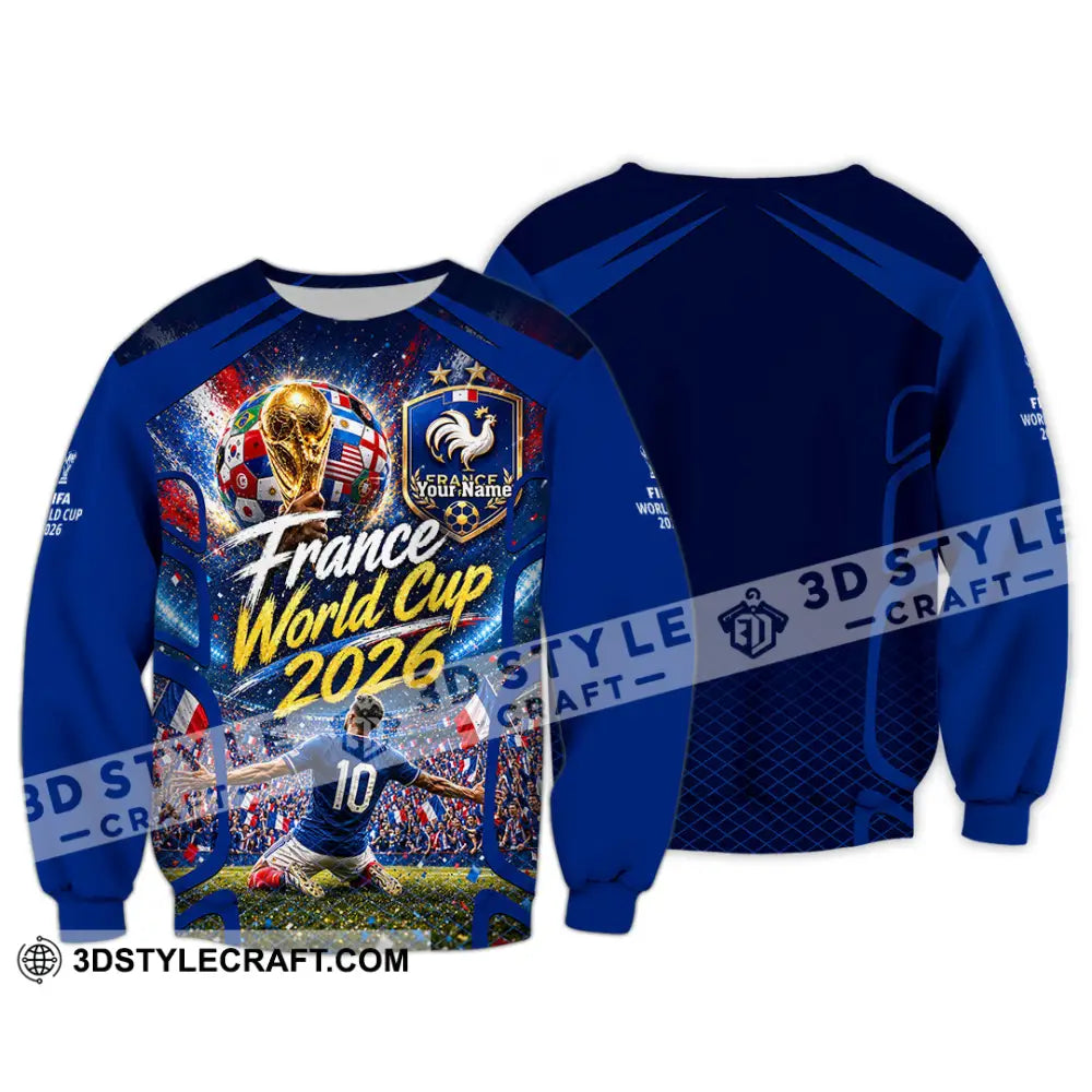 Unisex Shirt - Custom France World Cup 2026 Shirt - Long Sleeve / S - T-shirt