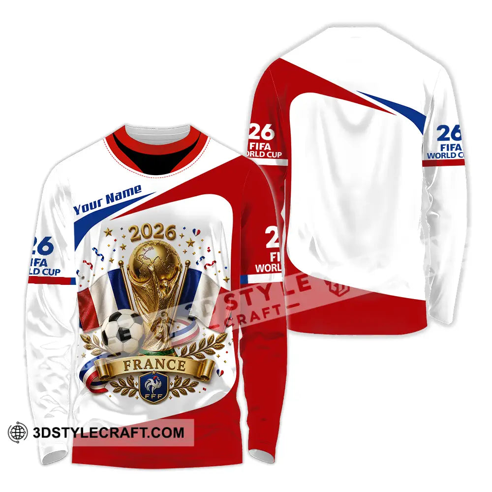 Unisex Shirt - Custom France World Cup 2026 Shirt - Long Sleeve Shirt / S - T-shirt