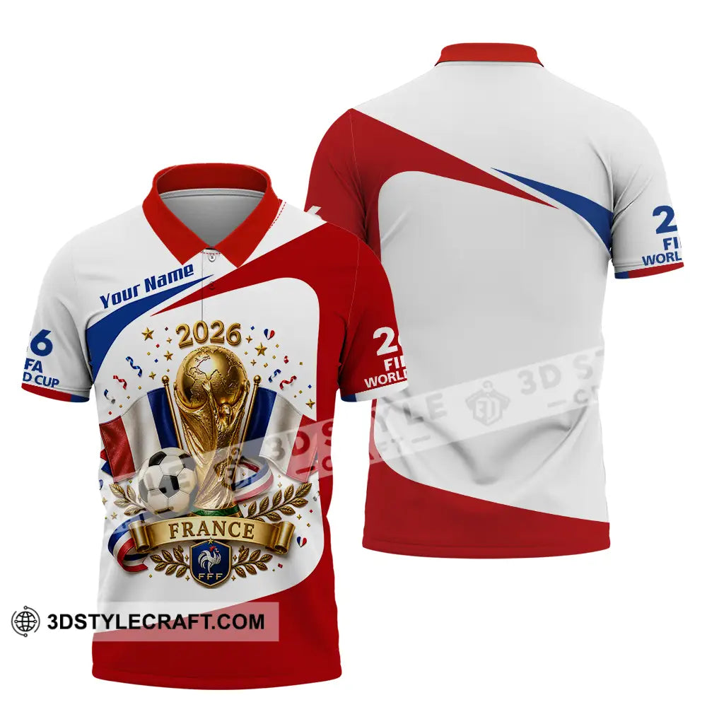 Unisex Shirt - Custom France World Cup 2026 Shirt - Polo Shirt / S - T-shirt