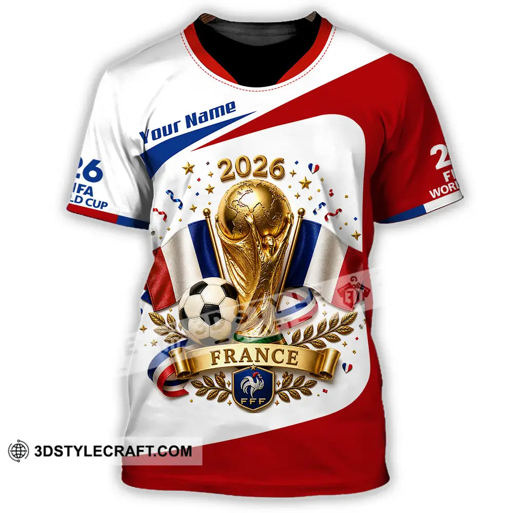Unisex Shirt - Custom France World Cup 2026 Shirt - T-Shirt / S - T-shirt