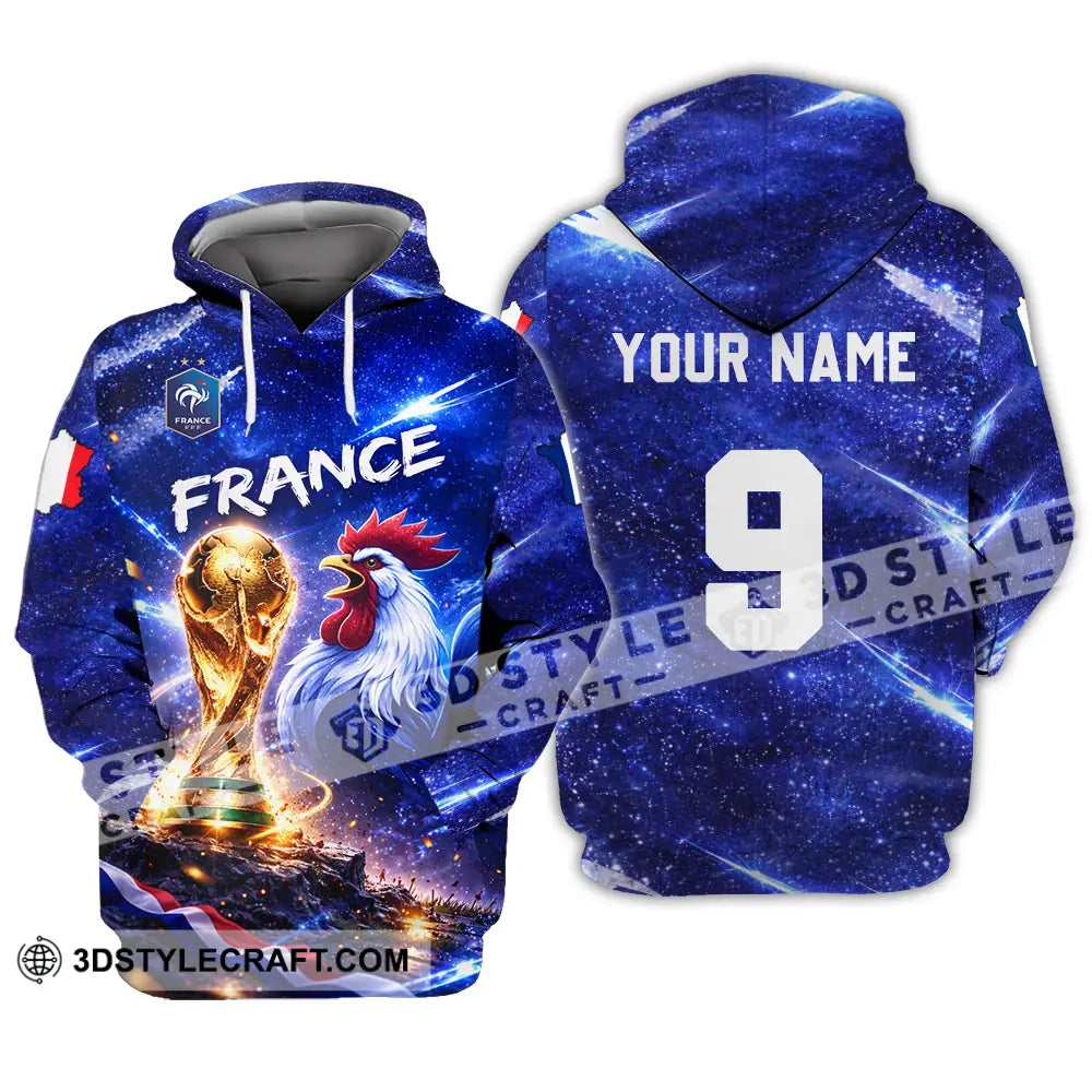Unisex Shirt - Custom France World Cup 2026 3D Shirt Hoodie / S T-shirt