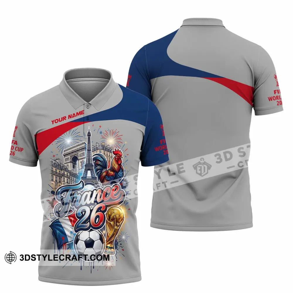 Unisex Shirt - Custom France World Cup 2026 3D Shirt - Polo Shirt / S - T-shirt