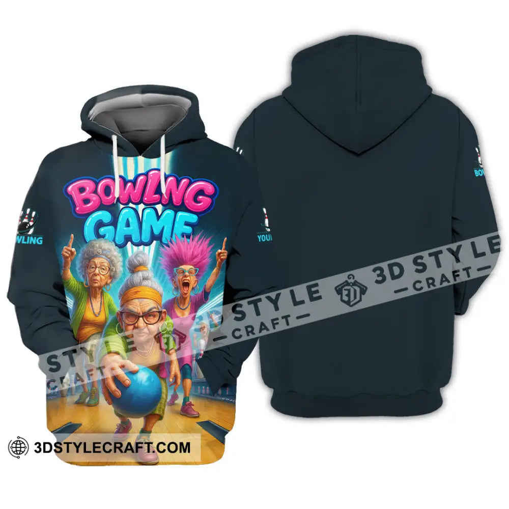 Unisex Shirt - Custom Funny Bowling Game Shirt Hoodie / S T-shirt