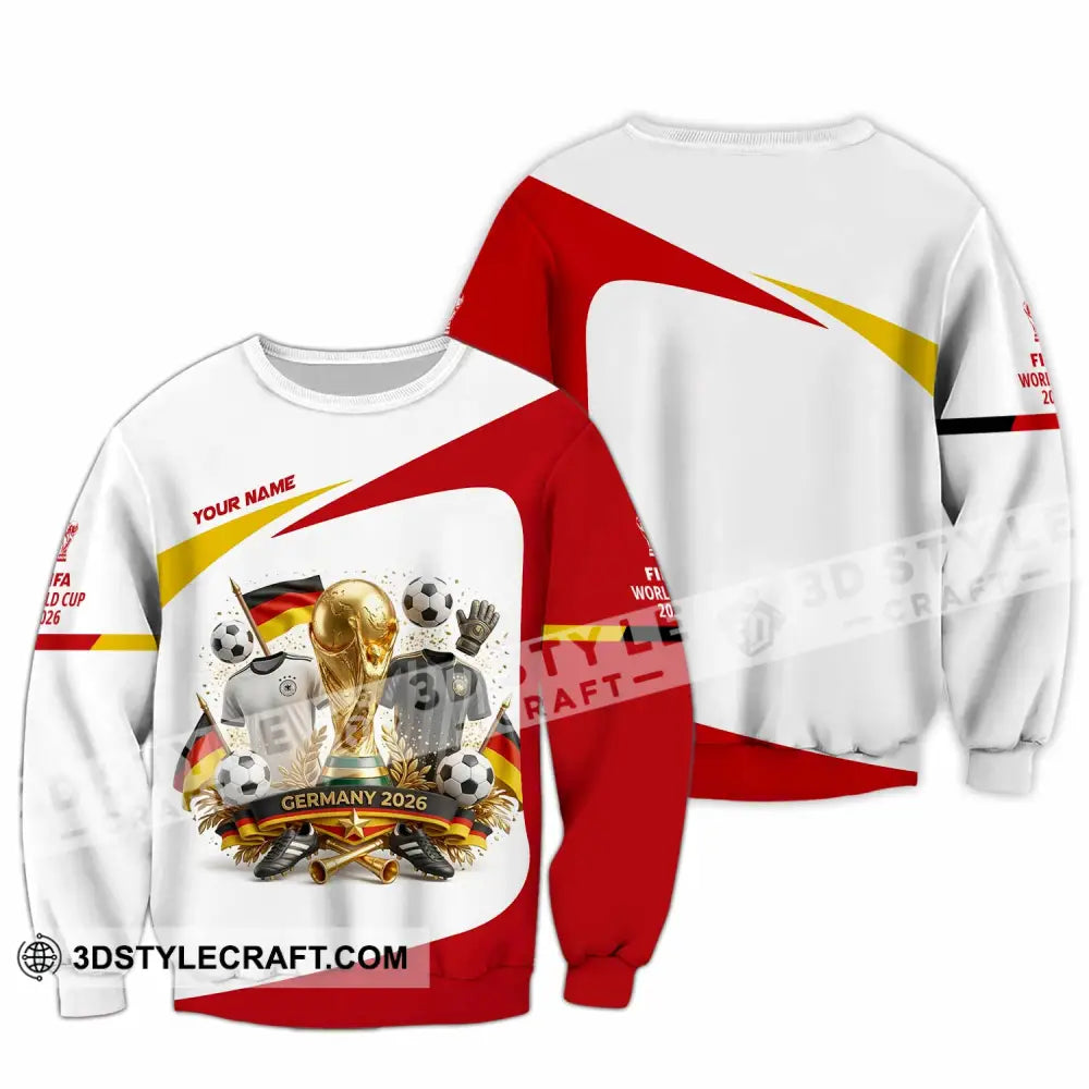 Unisex Shirt - Custom Germany World Cup 2026 3D Shirt - Long Sleeve / S - T-shirt