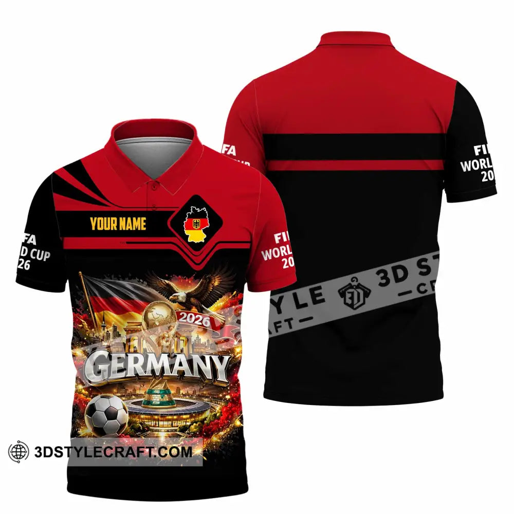 Unisex Shirt - Custom Germany World Cup 2026 3D Shirt Polo Shirt / S T-shirt