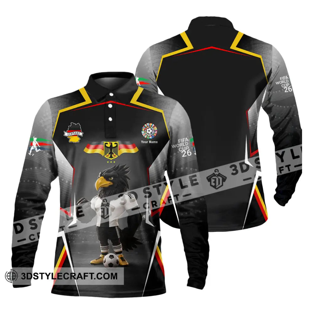 Unisex Shirt - Custom Germany World Cup 2026 Shirt - Long Sleeve Polo / S - T-shirt