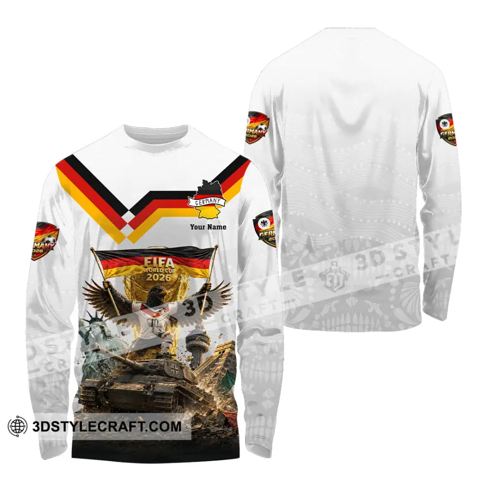 Unisex Shirt - Custom Germany World Cup 2026 Shirt - Long Sleeve Shirt / S - T-shirt
