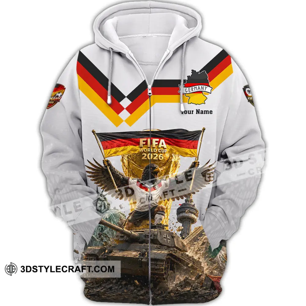Unisex Shirt - Custom Germany World Cup 2026 Shirt - Zipper Hoodie / S - T-shirt