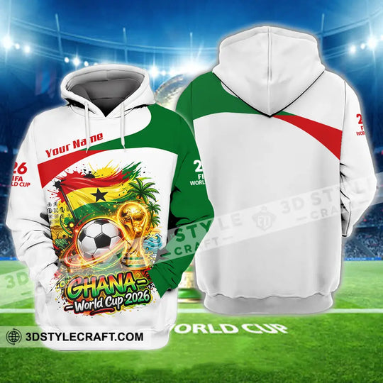 Unisex Shirt - Custom Ghana World Cup 2026 3D Shirt style option 3