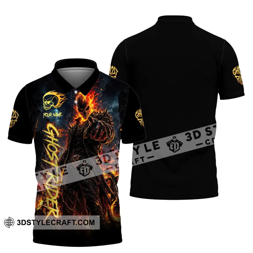 Unisex Shirt - Custom Ghost Rider Shirt - Polo Shirt / S - T-shirt