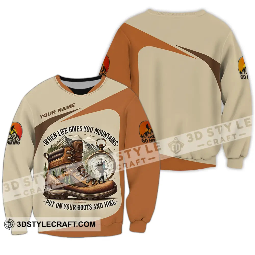 Unisex Shirt - Custom Go Hiking 3D Shirt Long Sleeve / S T-shirt