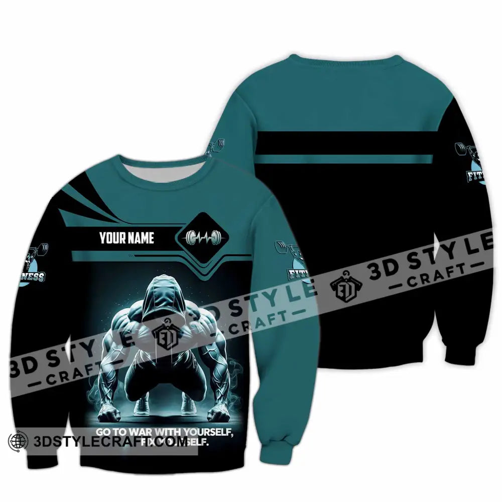Unisex Shirt - Custom Go To War With Yourself Fix Yourself 3D Shirt Long Sleeve / S T-shirt