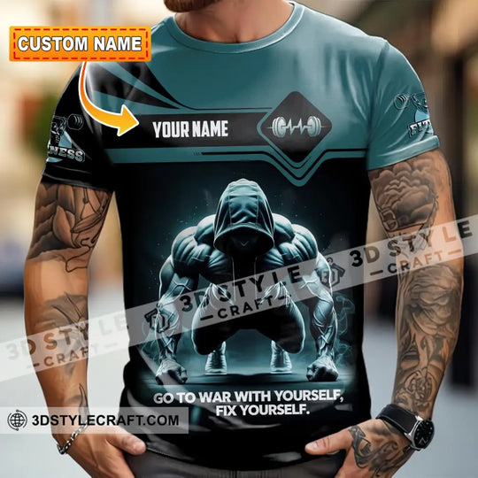 Unisex Shirt - Custom Go To War With Yourself, Fix Yourself 3D Shirt style option 1
