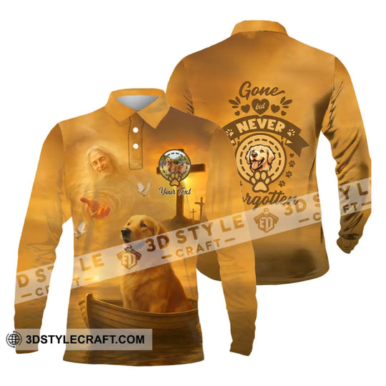 Unisex Shirt - Custom Golden Retriever Gone But Never Forgotten Shirt style option 3