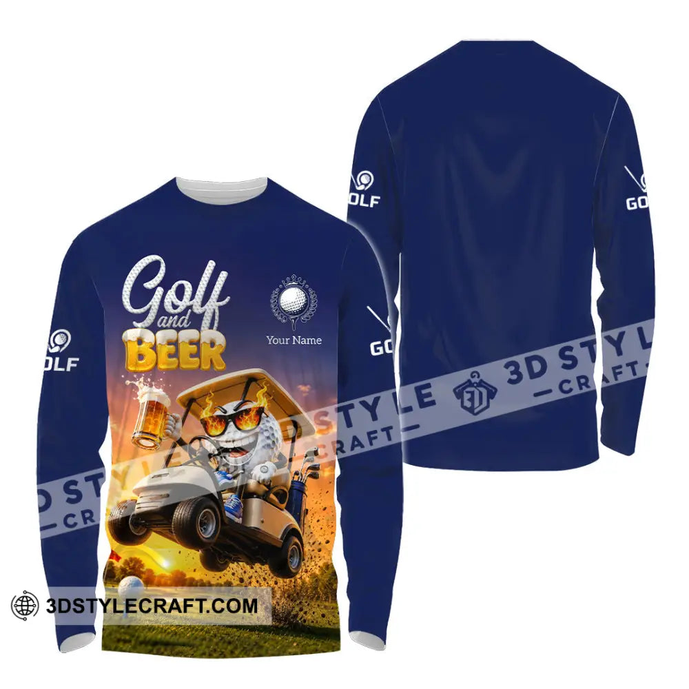 Unisex Shirt - Custom Golf And Free Shirt - Long Sleeve Shirt / S - T-shirt
