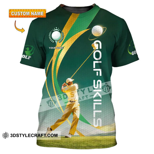 Unisex Shirt - Custom Golf Skills 3D Shirt style option 1