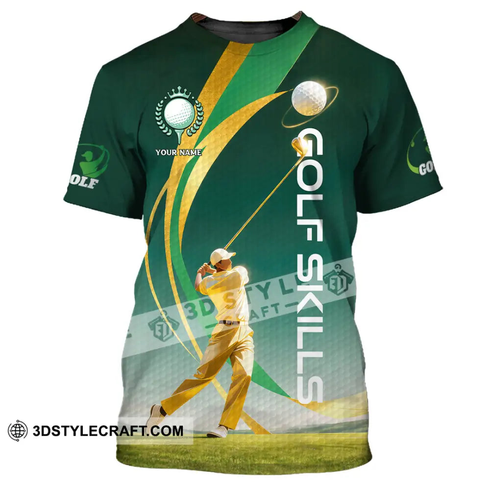 Unisex Shirt - Custom Golf Skills 3D Shirt T-Shirt / S T-shirt