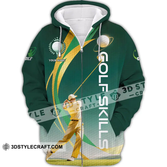 Unisex Shirt - Custom Golf Skills 3D Shirt style option 3