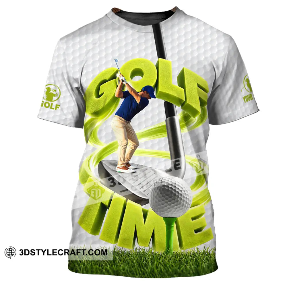 Unisex Shirt - Custom Golf Time Shirt - T-Shirt / S - T-shirt