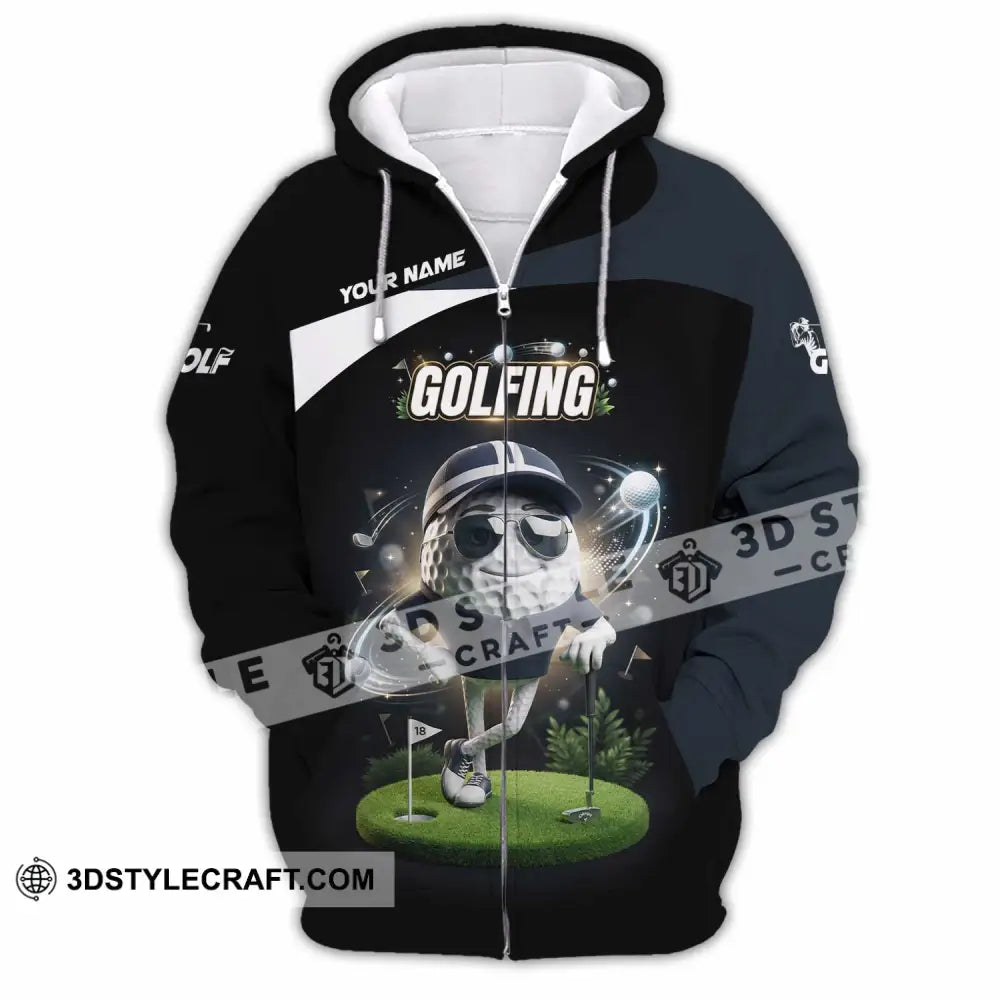 Unisex Shirt - Custom Golfing Shirt - Zipper Hoodie / S - T-shirt
