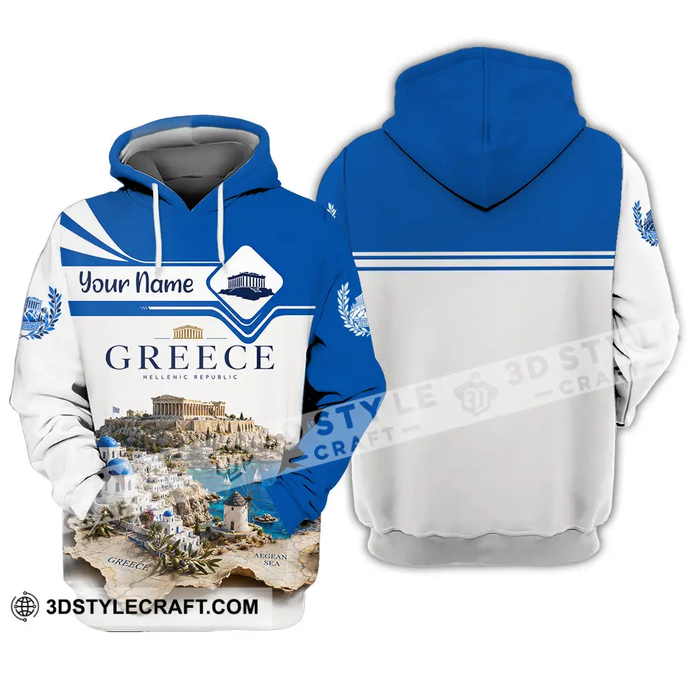 Unisex Shirt - Custom Greece Shirt - Hoodie / S - T-shirt