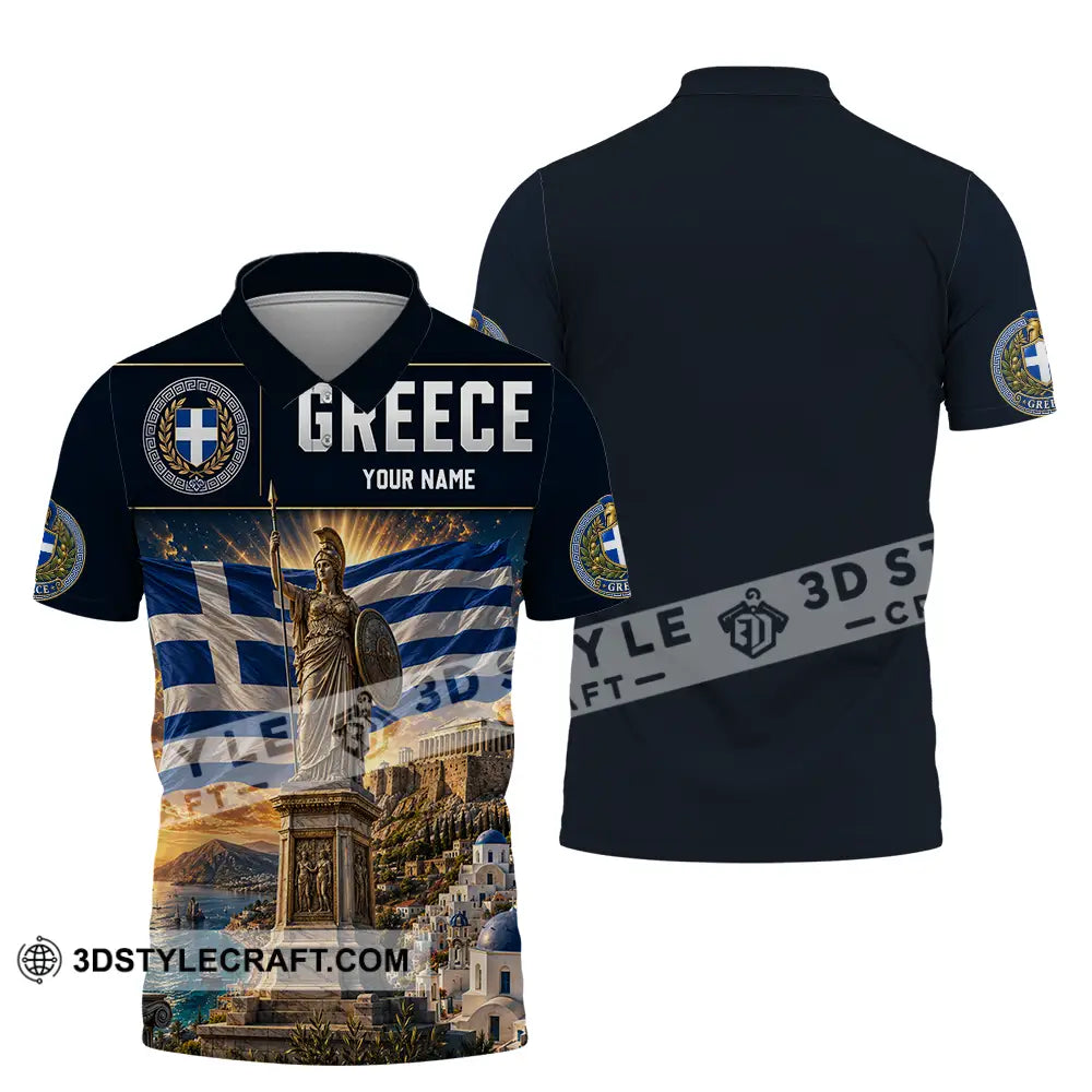 Unisex Shirt - Custom Greece Shirt - Polo Shirt / S - T-shirt