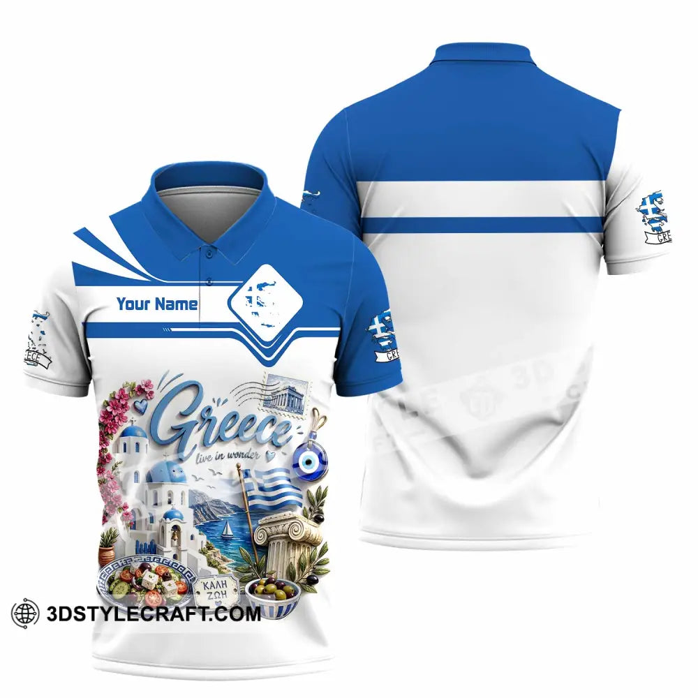 Unisex Shirt - Custom Greece Shirt - Polo Shirt / S - T-shirt