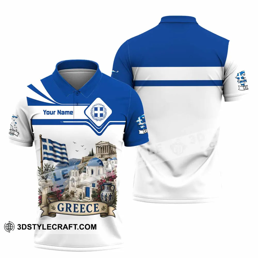 Unisex Shirt - Custom Greece Shirt - Polo Shirt / S - T-shirt