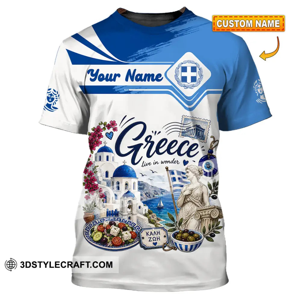 Unisex Shirt - Custom Greece Shirt - T-shirt