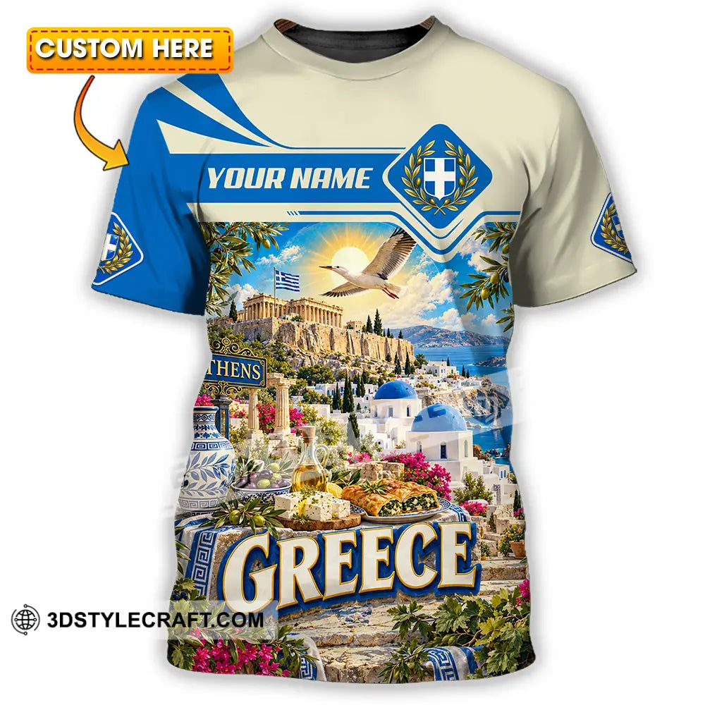 Unisex Shirt - Custom Greece Shirt - T-shirt