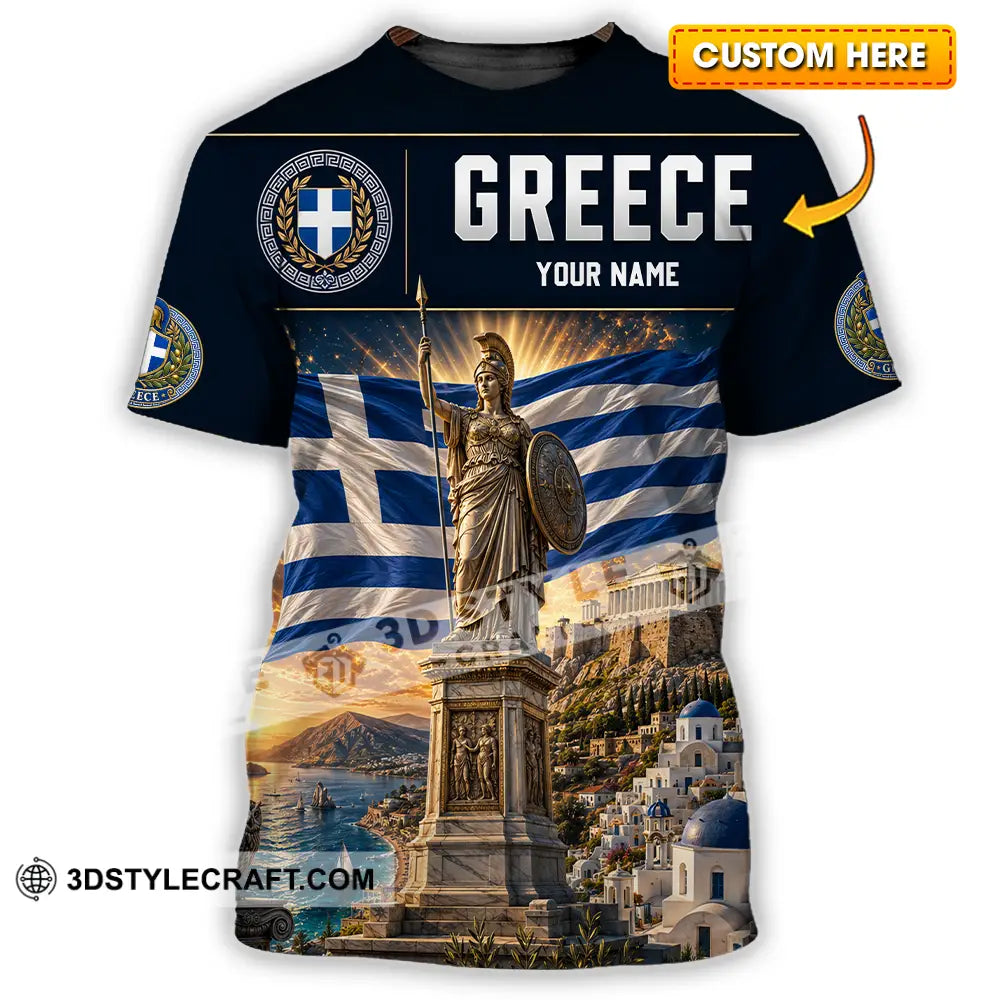 Unisex Shirt - Custom Greece Shirt - T-shirt