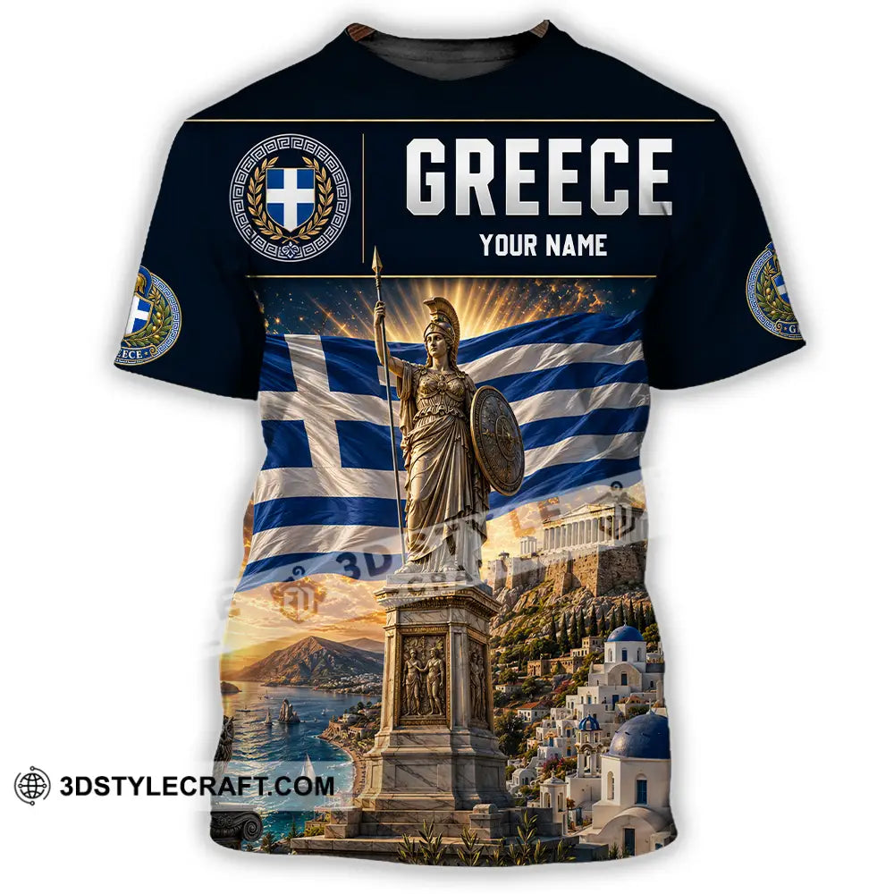 Unisex Shirt - Custom Greece Shirt - T-Shirt / S - T-shirt