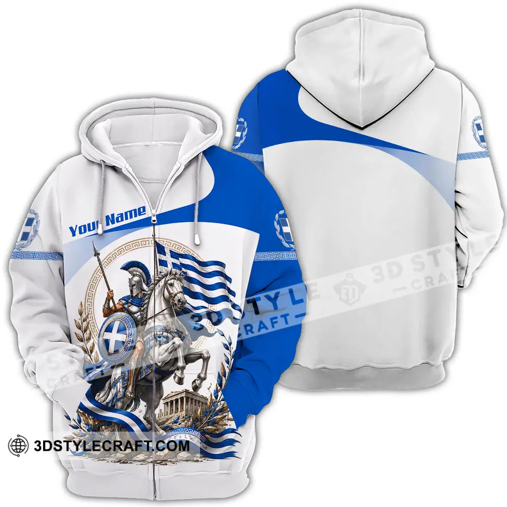 Unisex Shirt - Custom Greece Shirt - Zipper Hoodie / S - T-shirt